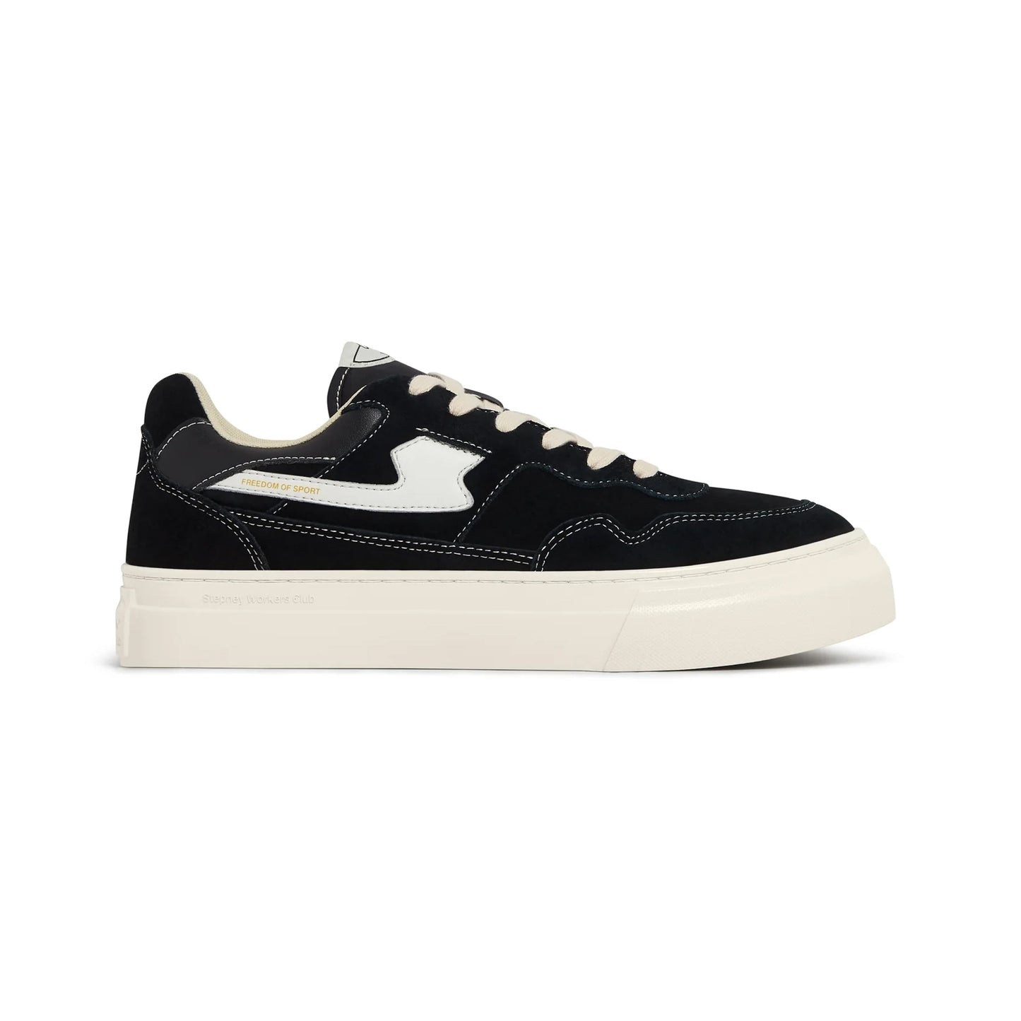 S.W.C PEARL S-STRIKE SUEDE BLACK-WHITE