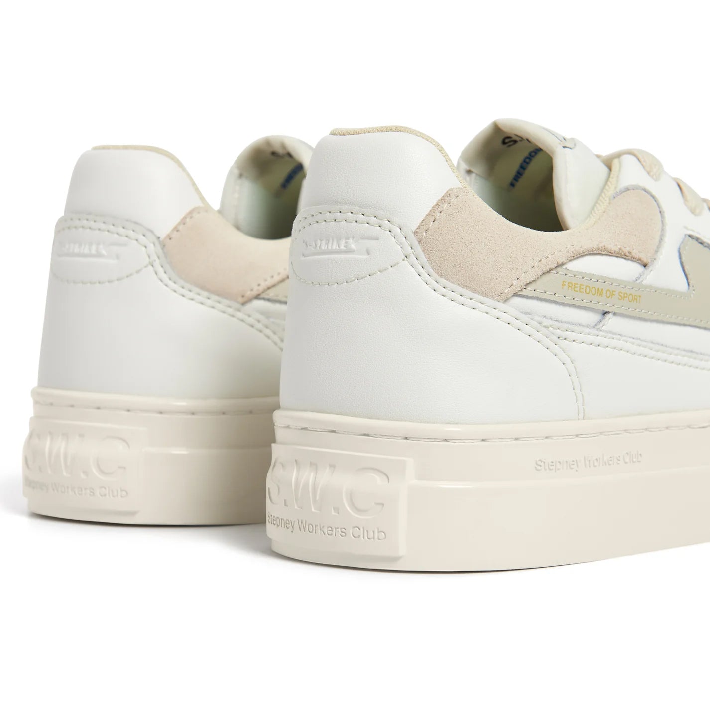 S.W.C PEARL S-STRIKE LEATHER WHITE-PUTTY