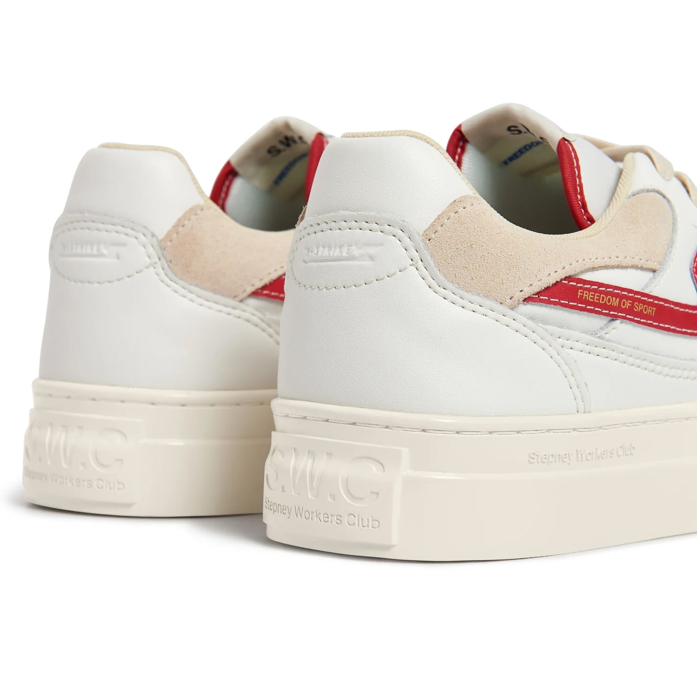 S.W.C PEARL S-STRIKE LEATHER WHITE-RED