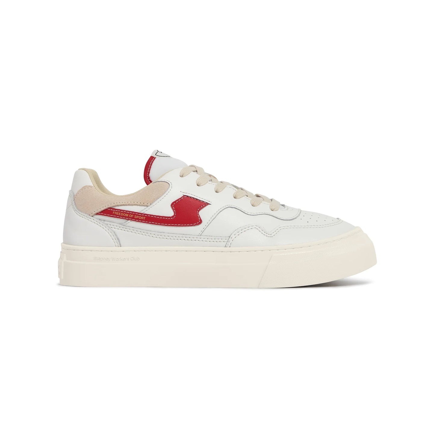 S.W.C PEARL S-STRIKE LEATHER WHITE-RED