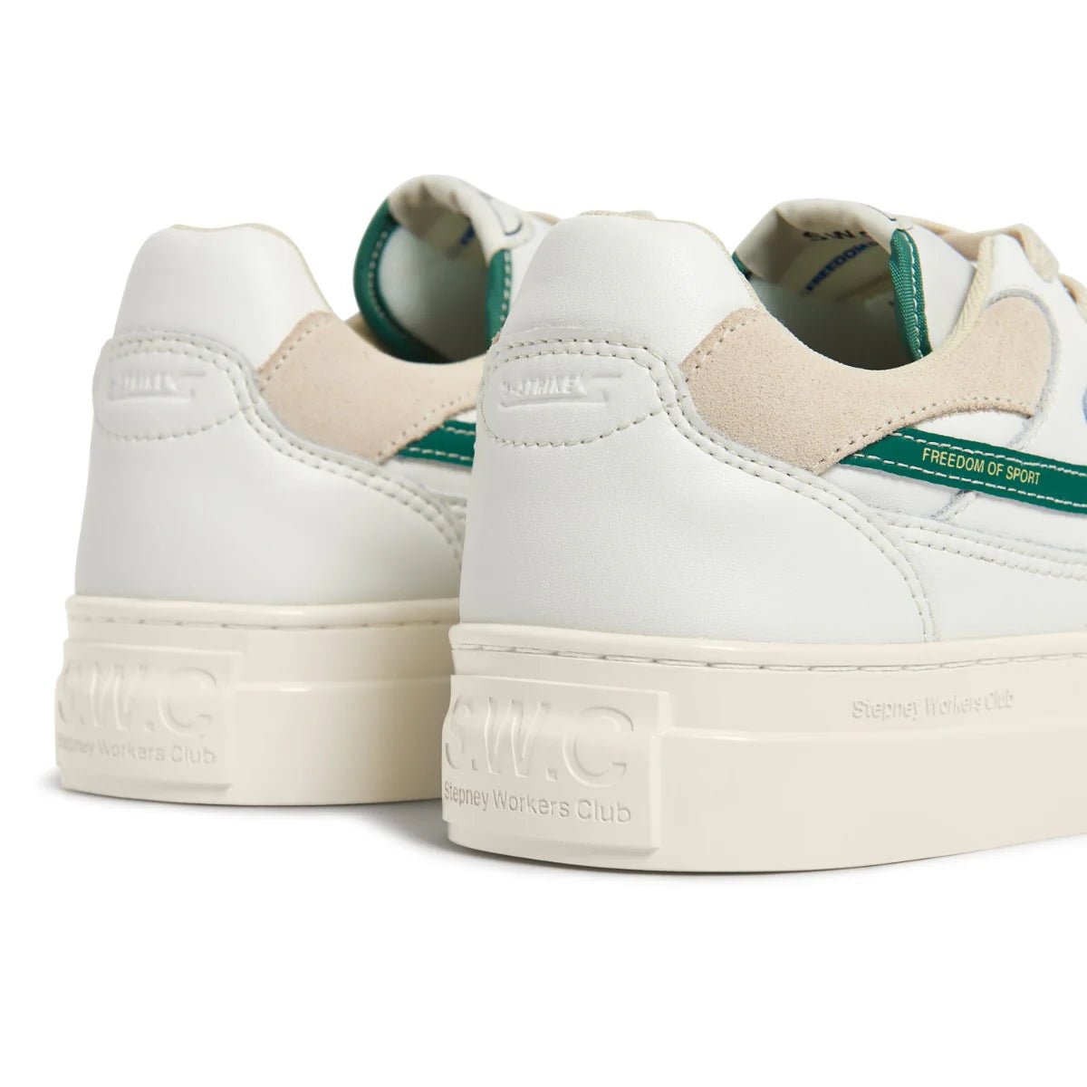 S.W.C PEARL S-STRIKE LEATHER WHITE-GREEN