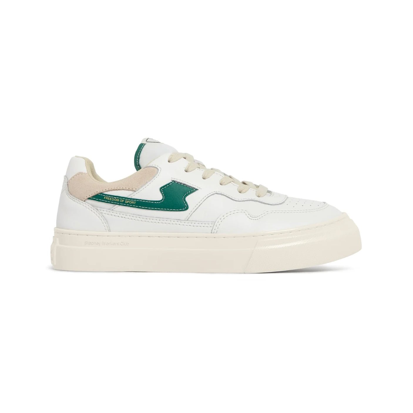 S.W.C PEARL S-STRIKE LEATHER WHITE-GREEN