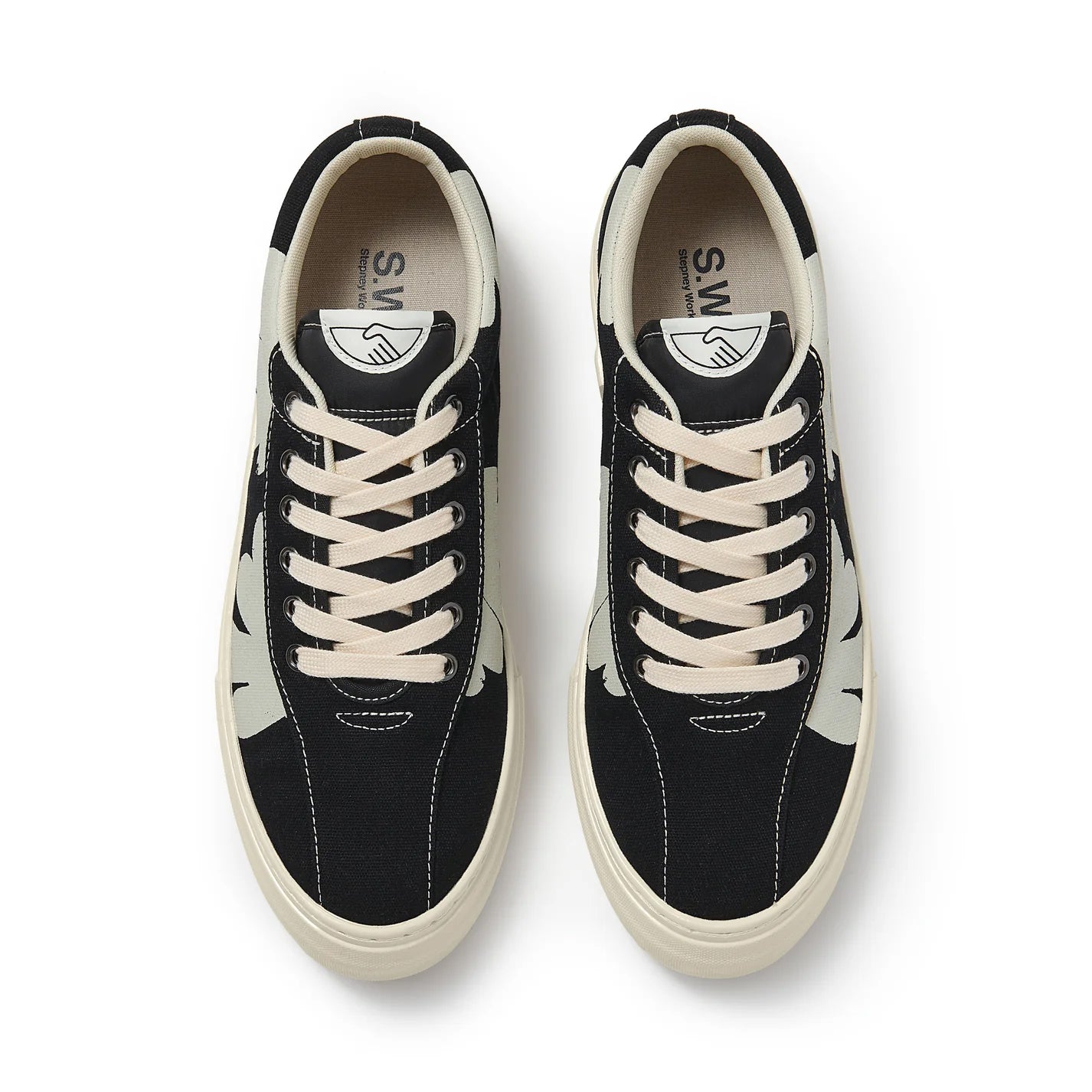 S.W.C DELLOW CUP SHROOMHANDS CANVAS BLACK-ECRU