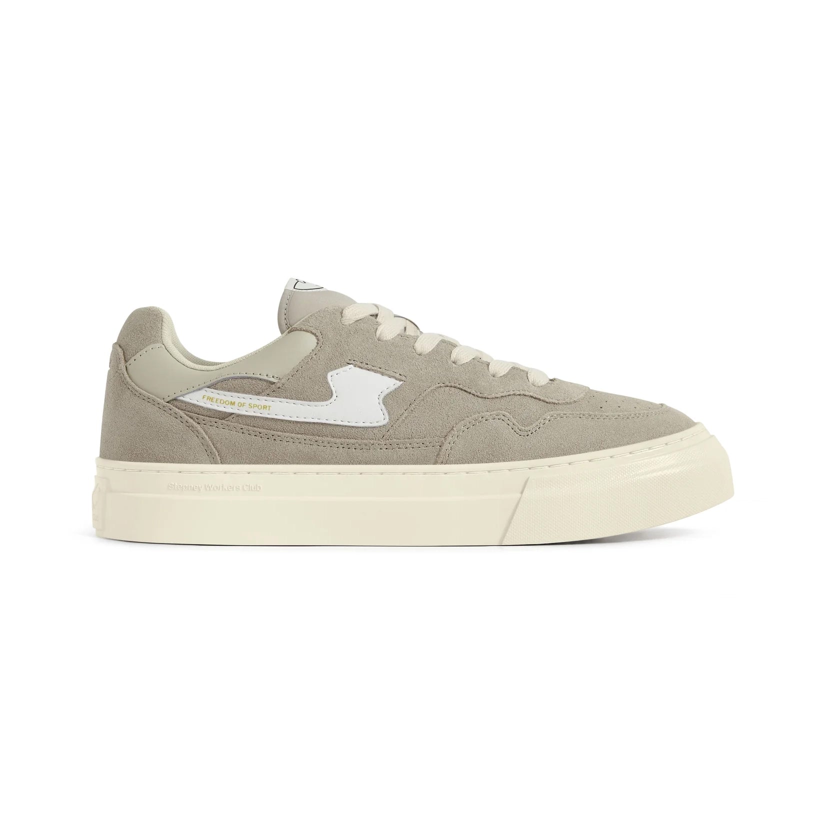 S.W.C PEARL S-STRIKE SUEDE LIGHT GREY-WHITE