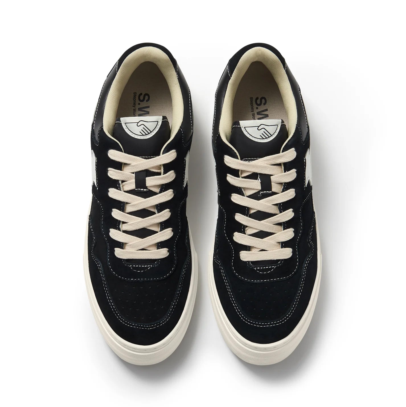 PEARL S-STRIKE SUEDE BLACK-WHITE