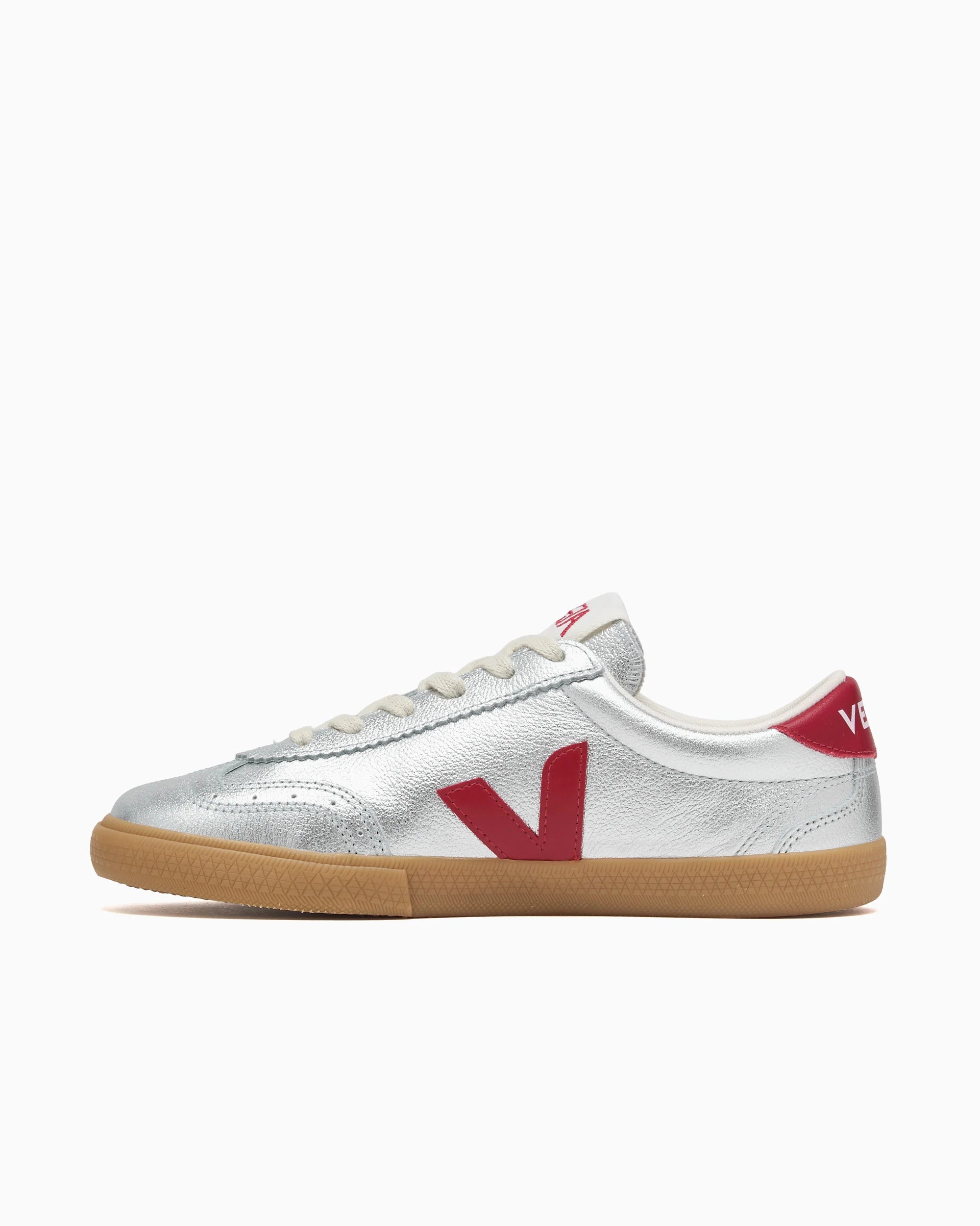 Veja Volley leather silver