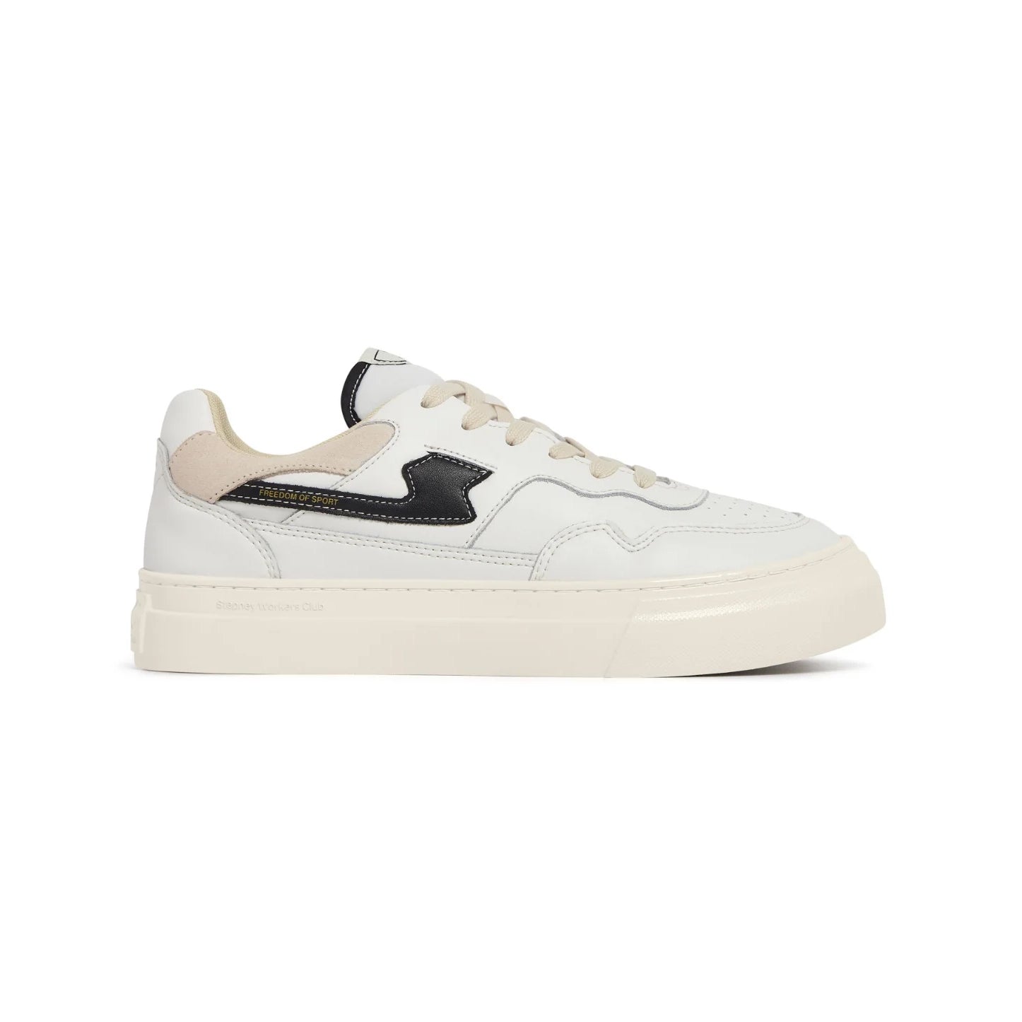 S.W.C PEARL S-STRIKE LEATHER WHITE-BLACK